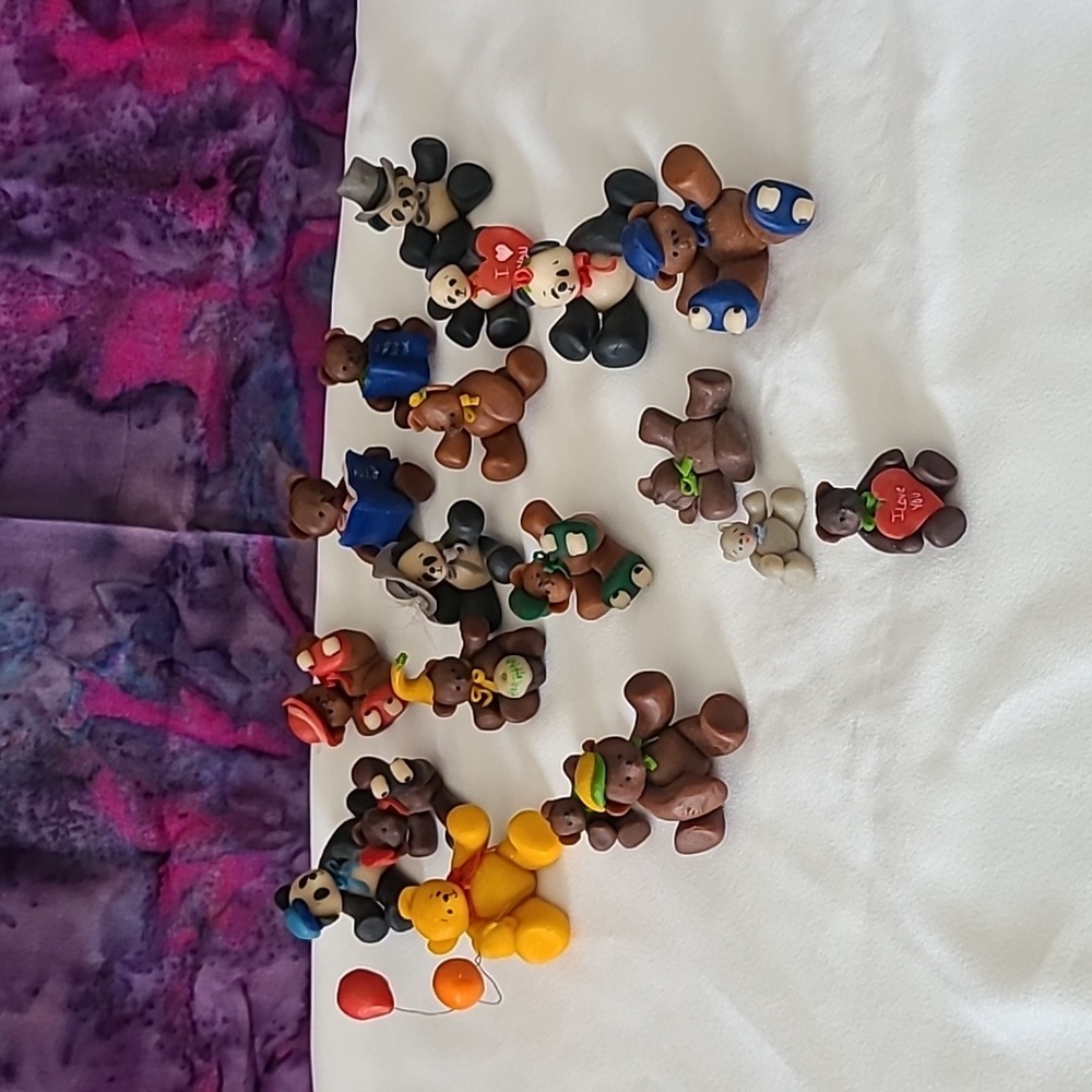 Handcrafted Miniature Filo Dough Teddy Bears